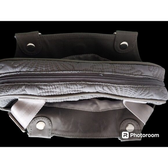 Petunia Pickle Bottom Dark Gray Satchel/Backpack Diaper Bag - Picture 9 of 10